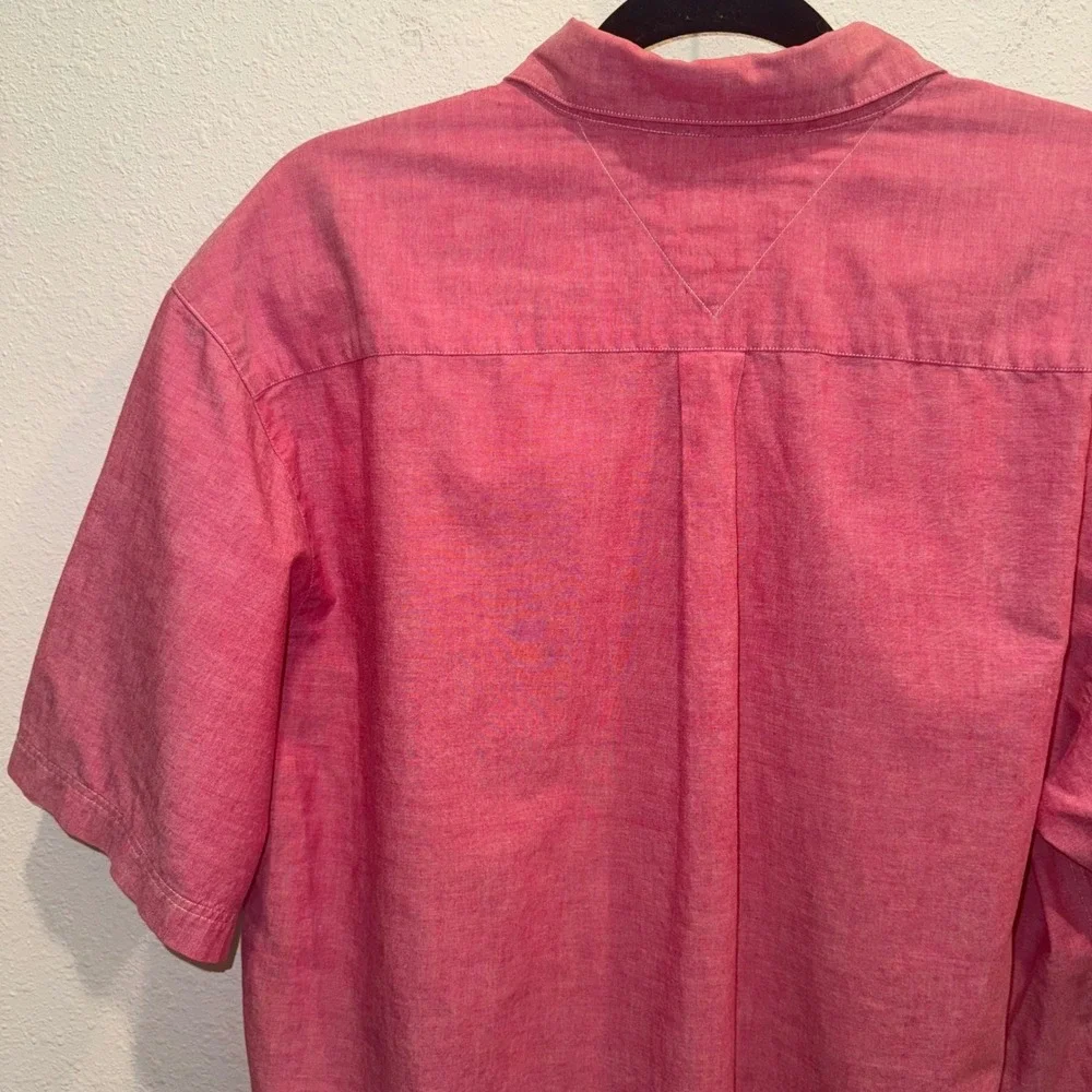 Vintage 90s‎ Tommy Hilfiger Crest Button-Up Shirt – Size L – Made in Hong Kong